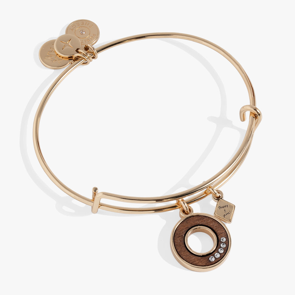 Five-Year Anniversary Bangle Shiny Gold | Alex and Ani