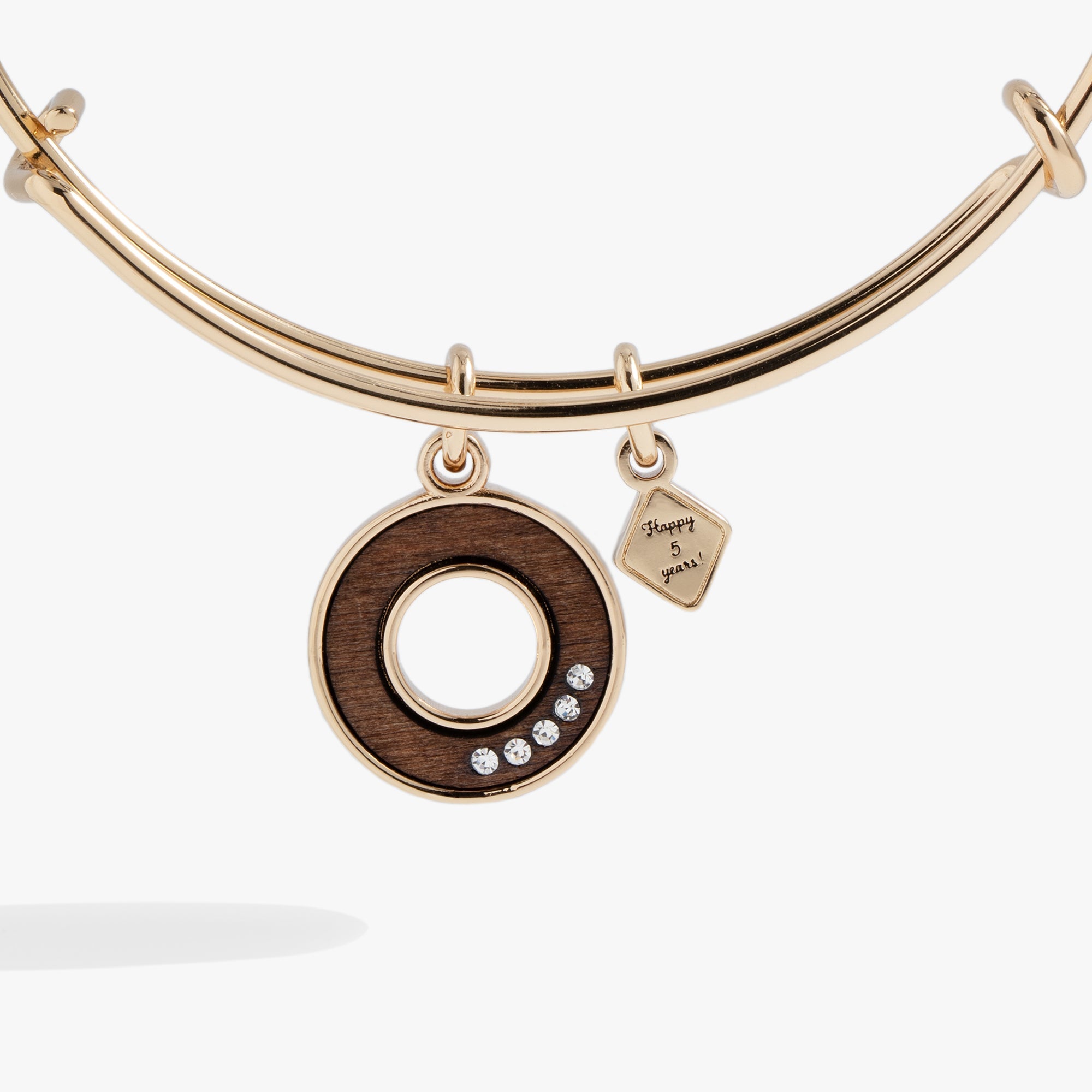 Five-Year Anniversary Bangle Shiny Gold | Alex and Ani