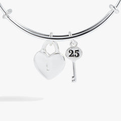 25th Anniversary Bangle Silver | Alex and Ani