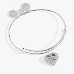 Anniversary Heart Bangle Shiny Silver | Alex and Ani