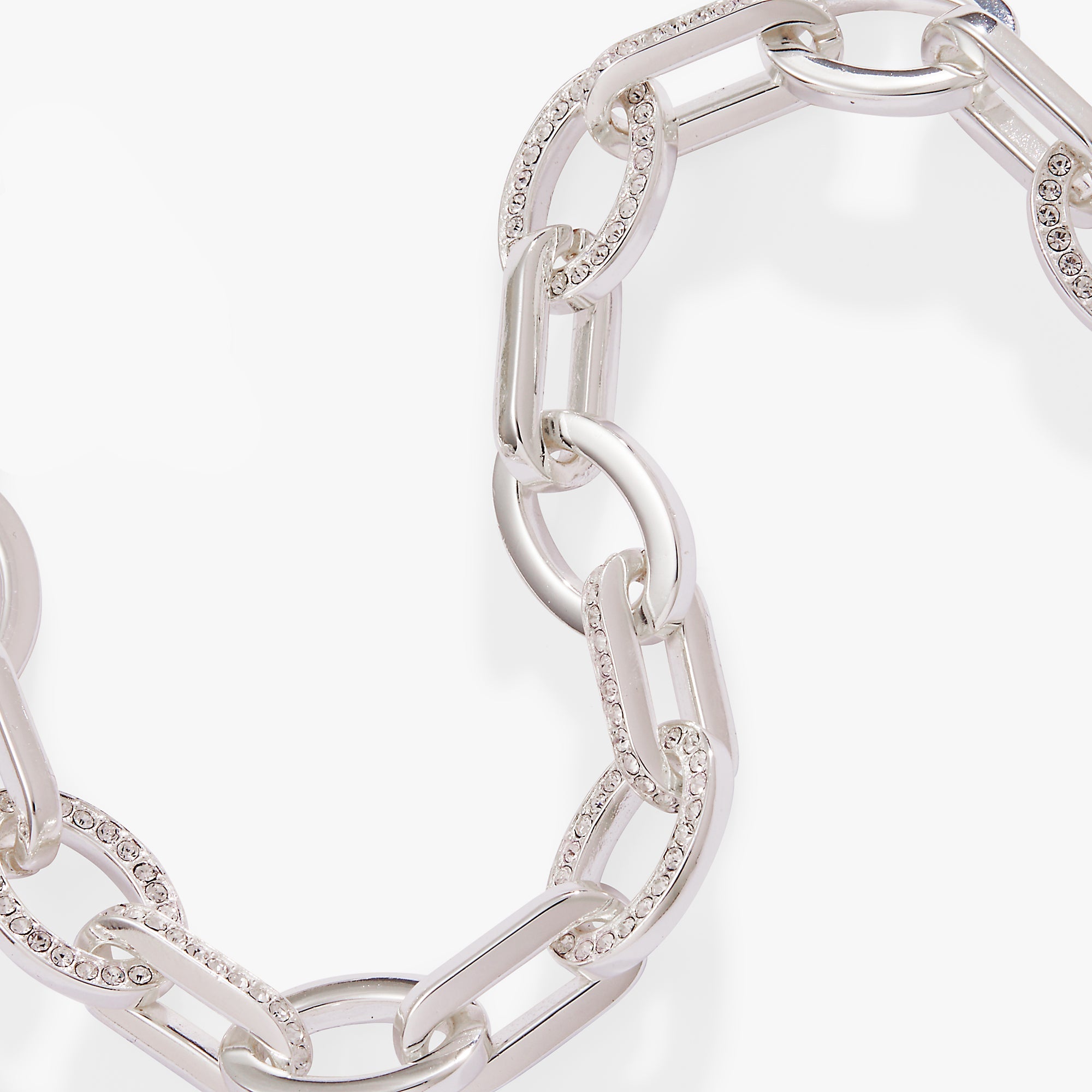 Oval Link Crystal Chain Toggle Bracelet Gold | Alex and Ani