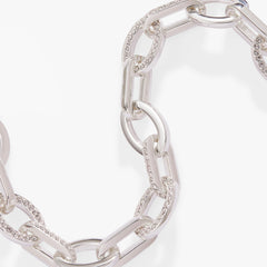Oval Link Crystal Chain Toggle Bracelet Gold | Alex and Ani
