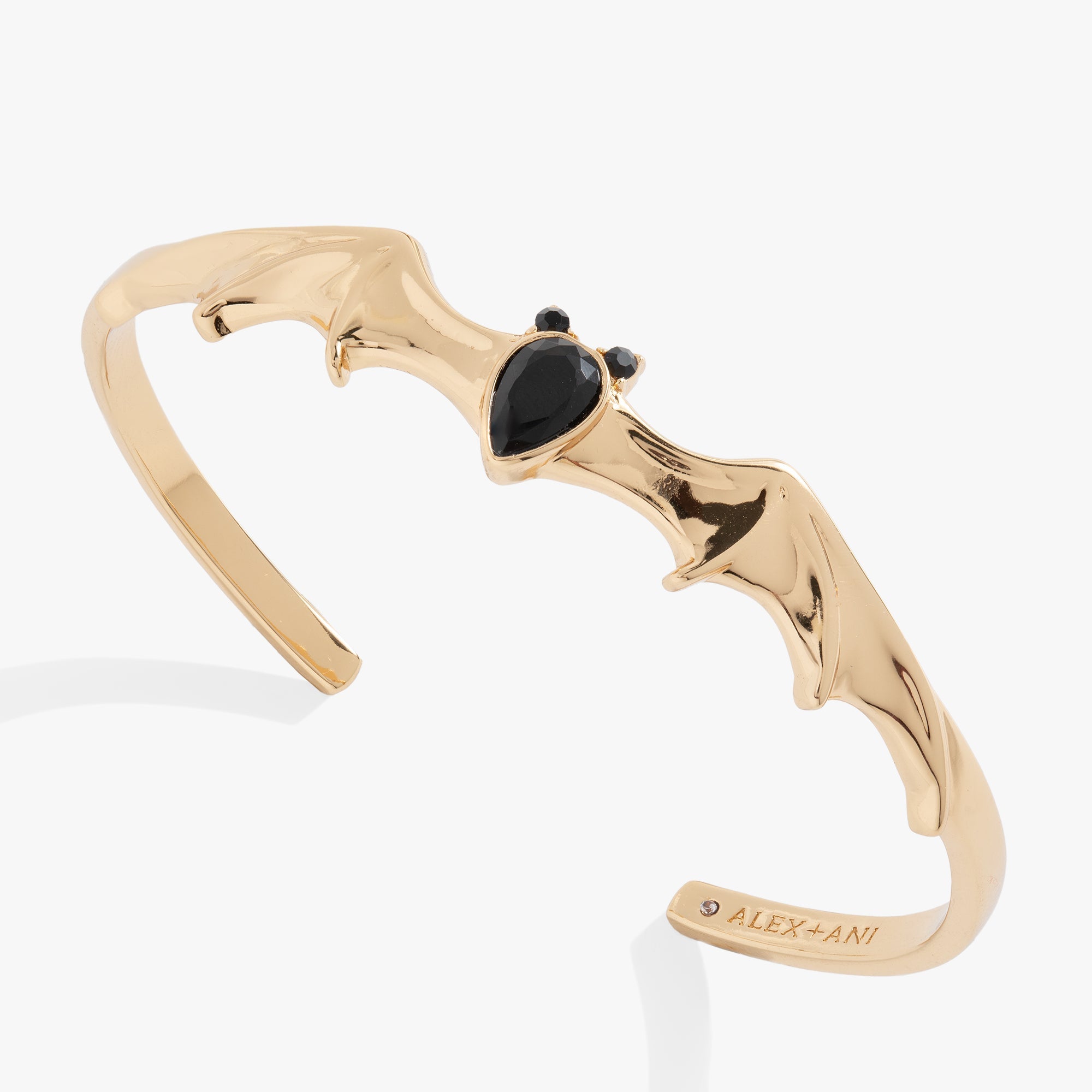 Crystal Bat Cuff Gold | Alex and Ani
