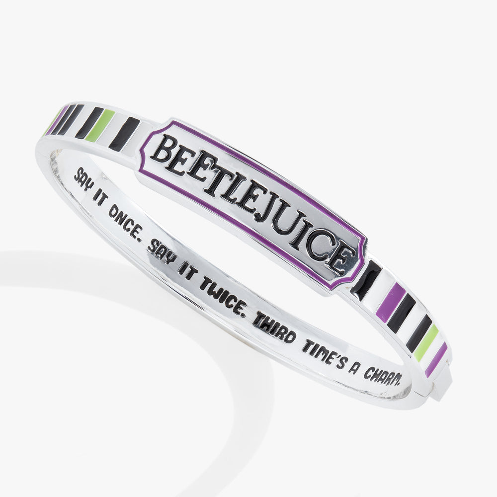 Beetlejuice® Hinge Bangle Silver | Alex and Ani