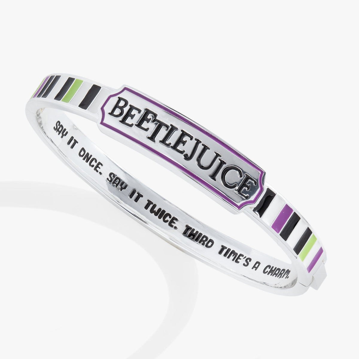 Beetlejuice® Hinge Bangle Silver | Alex and Ani