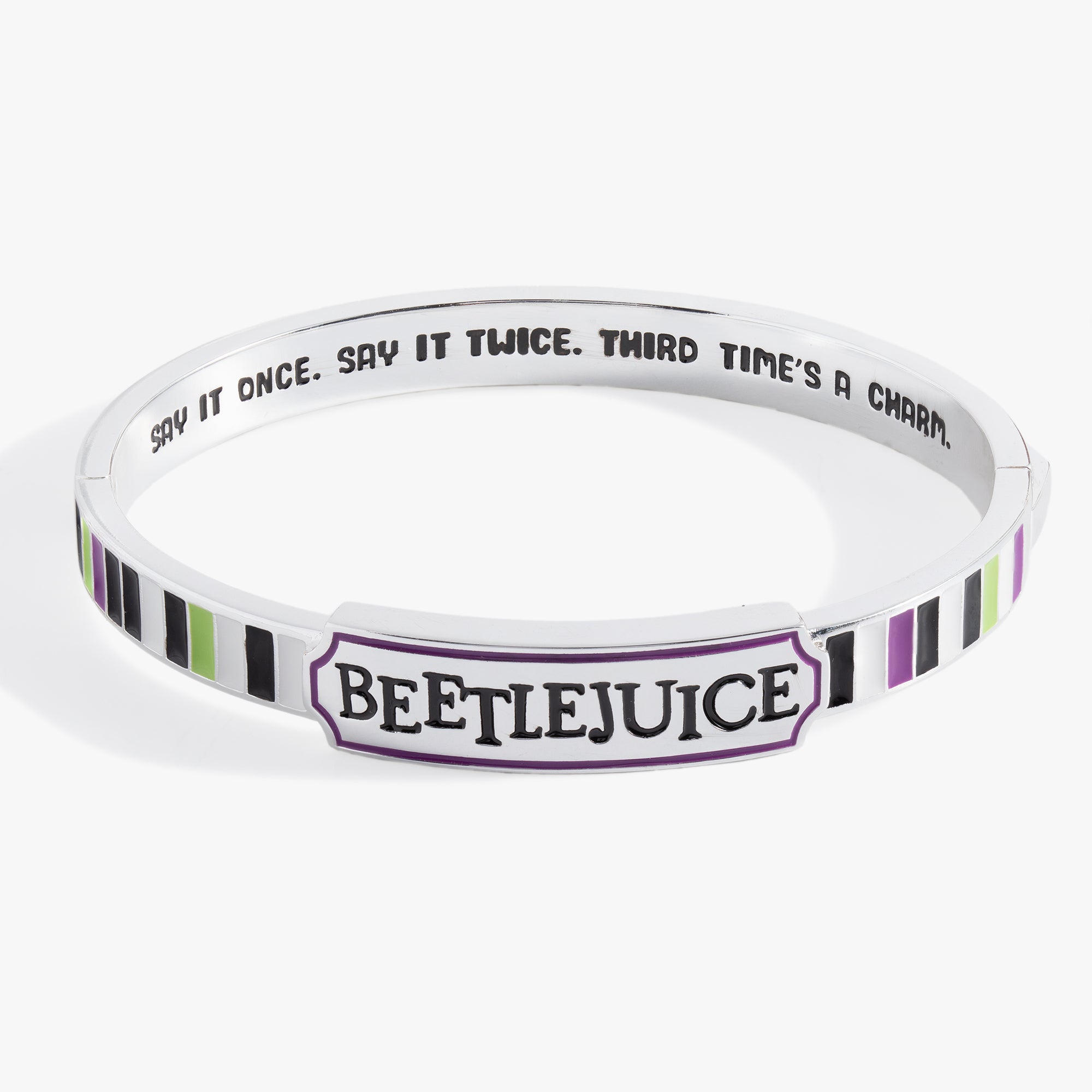 Beetlejuice® Hinge Bangle Silver | Alex and Ani