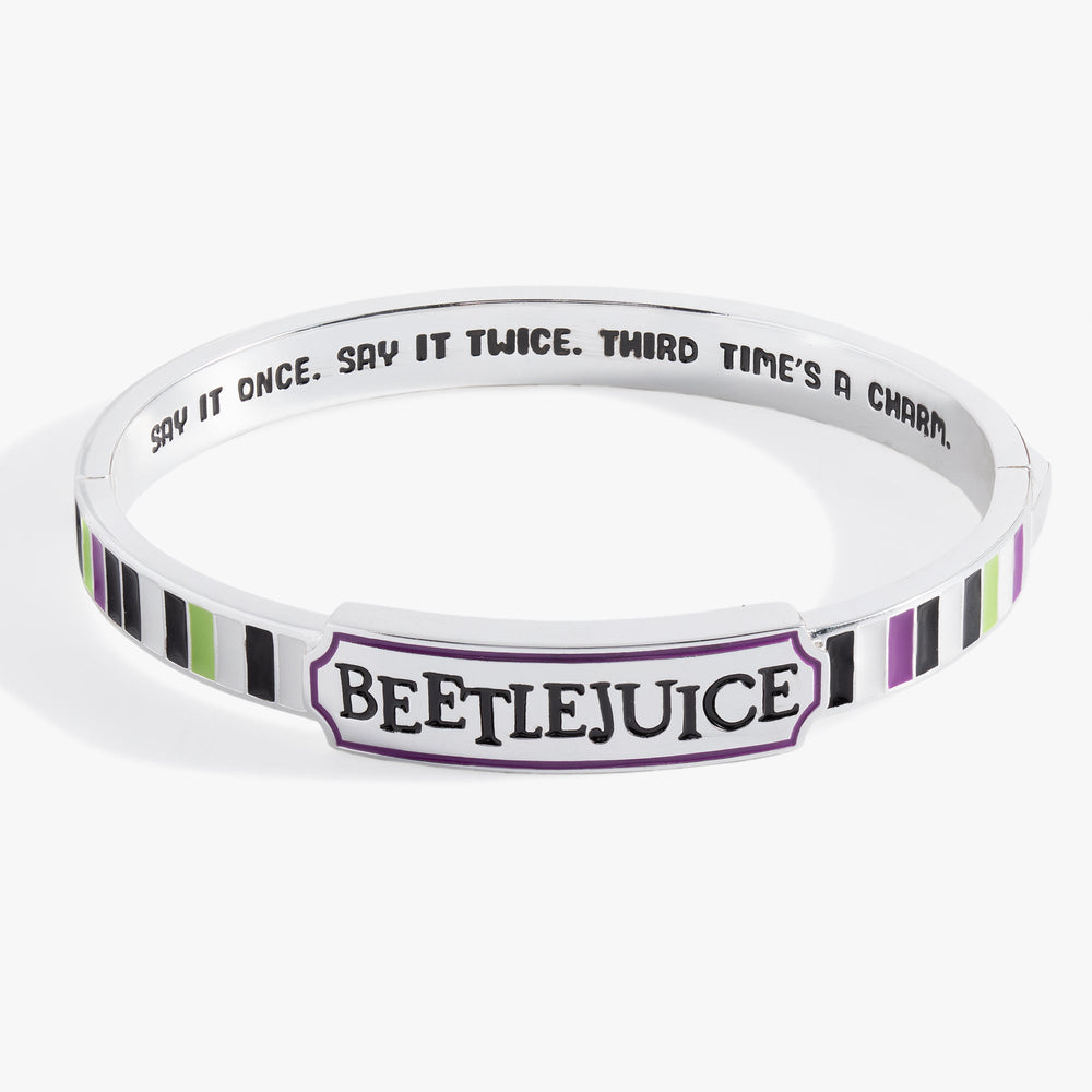 Beetlejuice® Hinge Bangle Silver | Alex and Ani