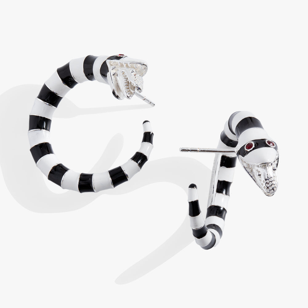 Beetlejuice® Hoop Earring Silver | Alex and Ani