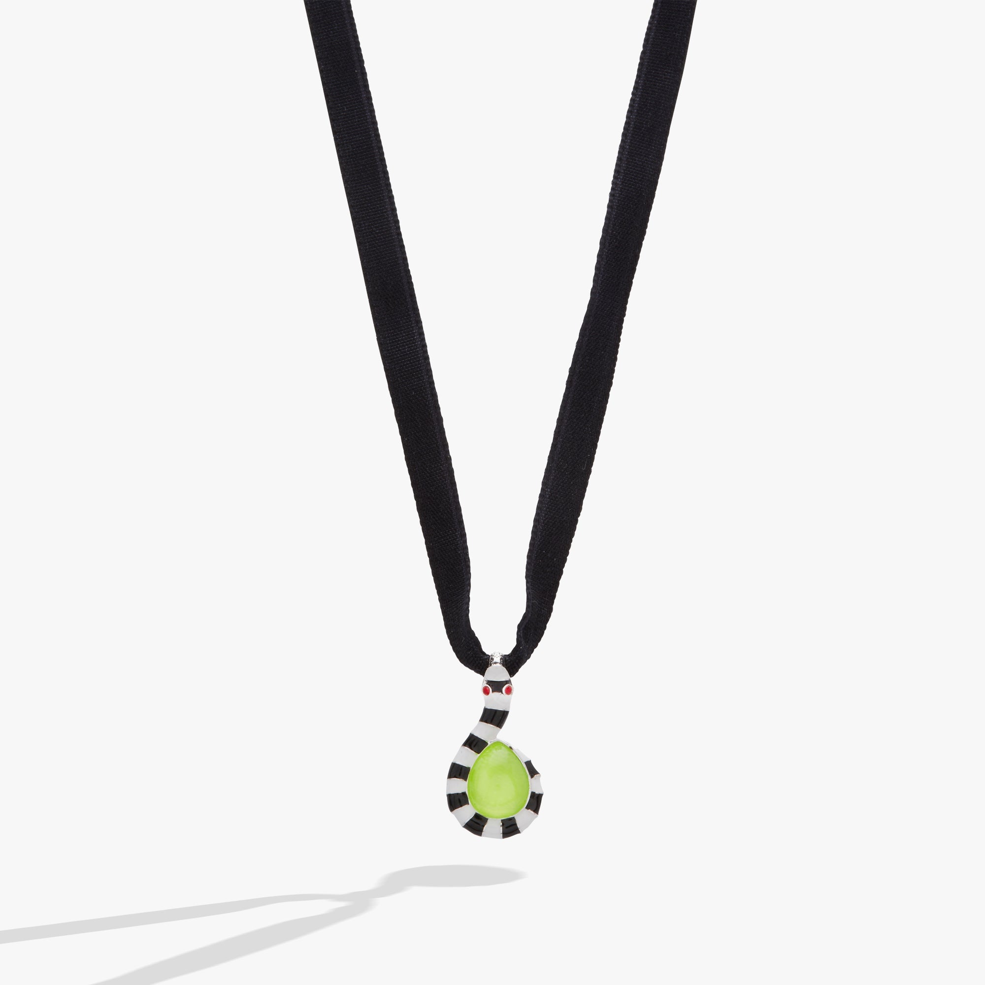 BEETLEJUICE™ Sandworm Ribbon Adjustable Pendant Silver | Alex and Ani