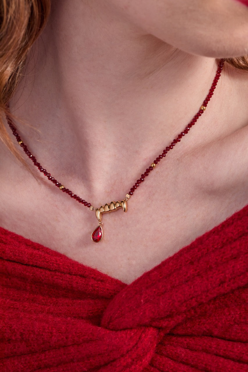 Vampire Teeth Pendant Gold | Alex and Ani
