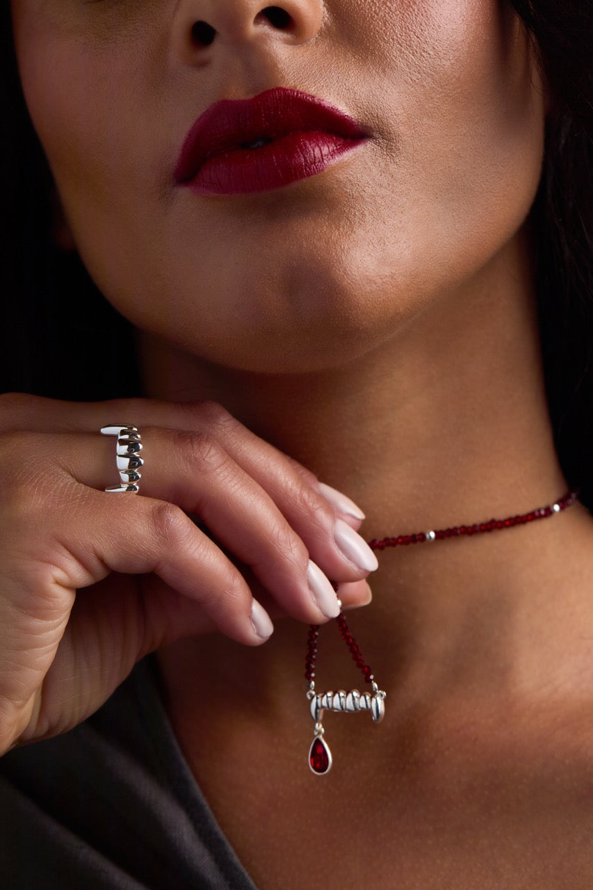 Vampire Teeth Pendant Gold | Alex and Ani
