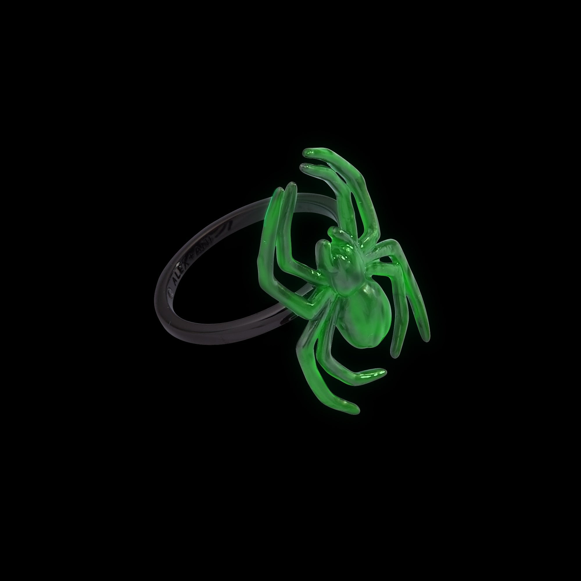 Glow in the Dark Spider Ring Silver | Alex and Ani