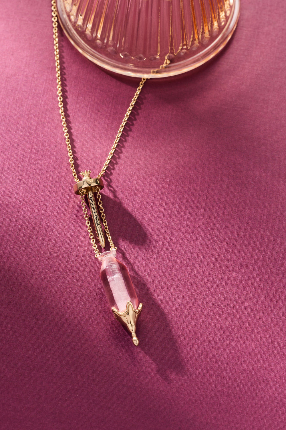 You Are Loved' Potion Bottle Slider Necklace
    
    
    
       Gold | Alex and Ani