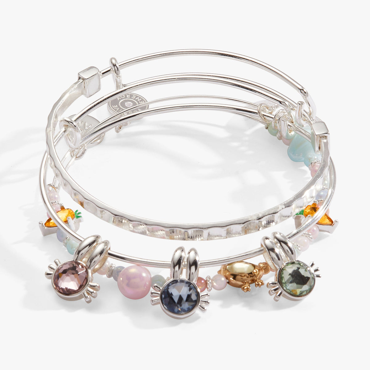 Easter Charm Bangles, Set of 3 Silver | Alex and Ani