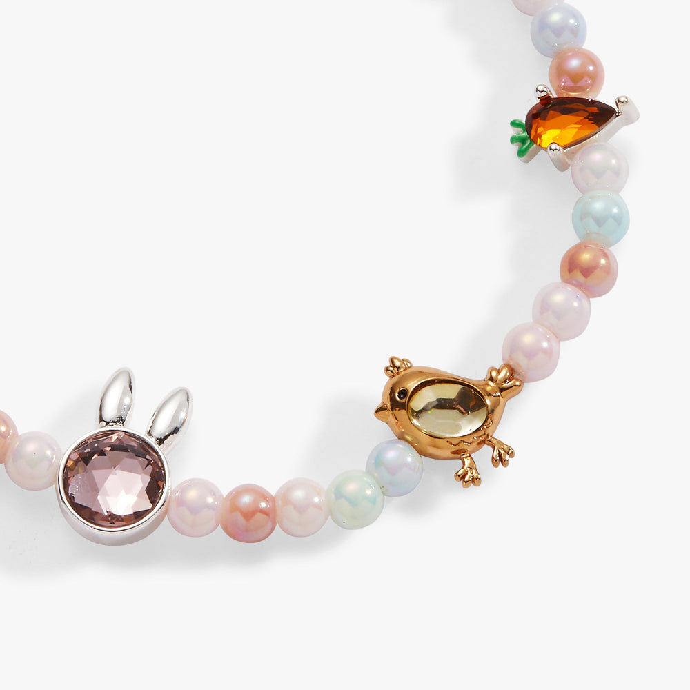 Easter Inline Charm Stretch Bracelet Two Tone | Alex and Ani