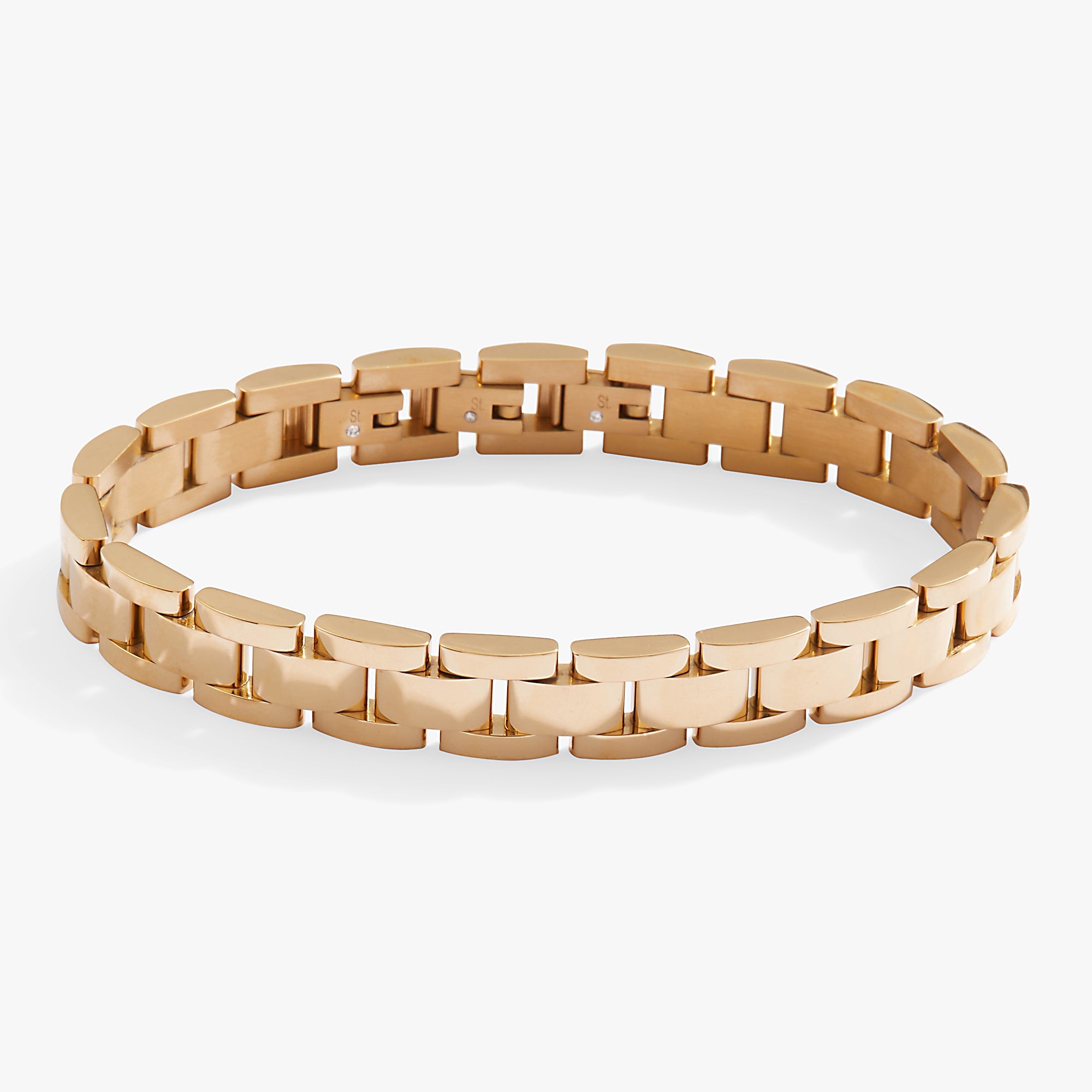Chunky Watch Strap Bracelet Stainless Steel Silver | Alex and Ani