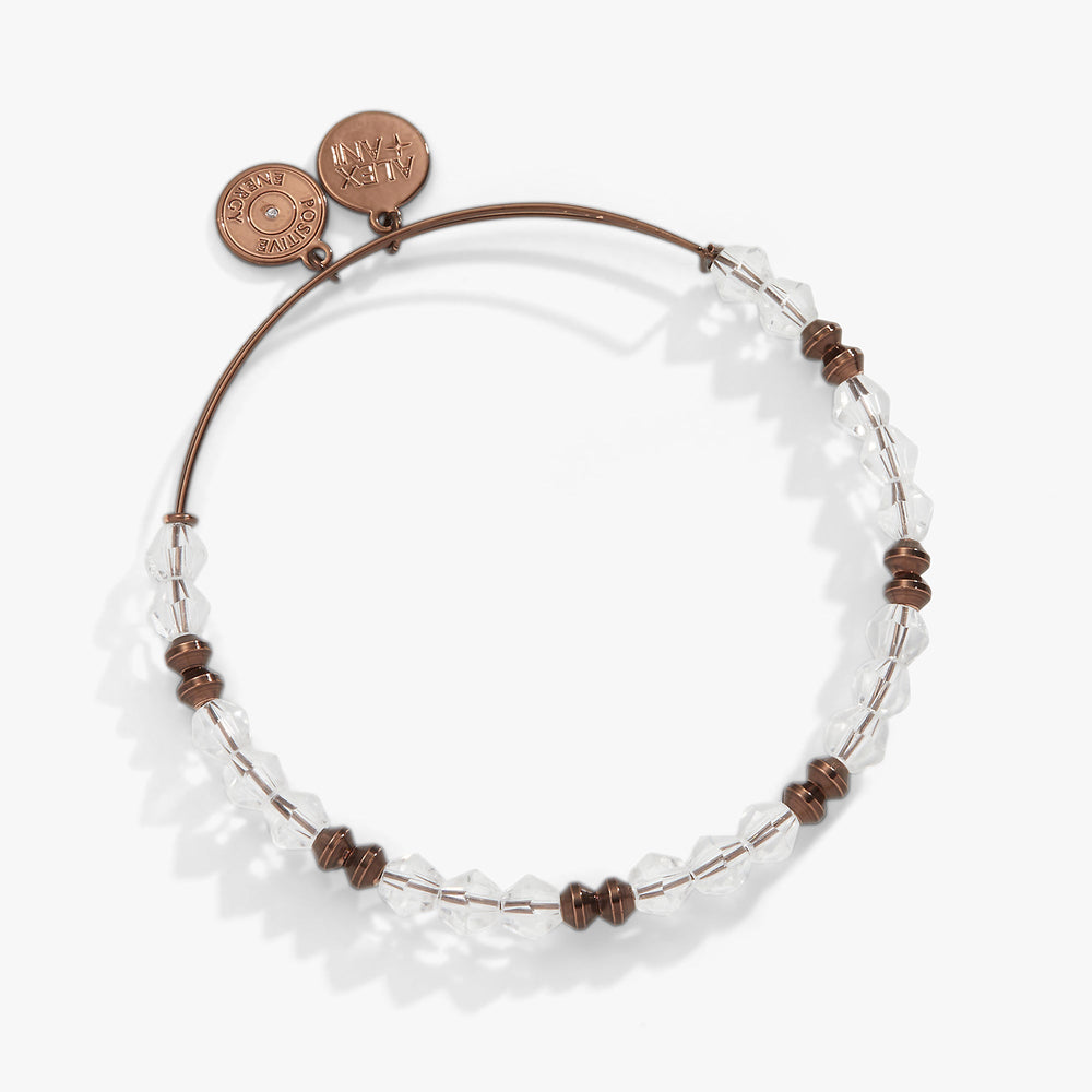 Crystal Bicone Beaded Bangle - ALEX AND ANI Shiny Chocolate | Alex and Ani