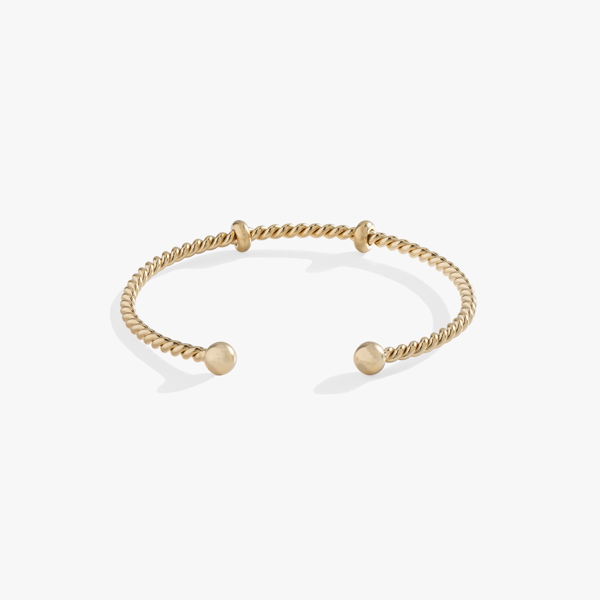 French Rope Cuff Interchangeable Base Stainless Steel Silver | Alex and Ani