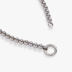 Beaded Stretch Charm Base Stainless Steel Silver | Alex and Ani