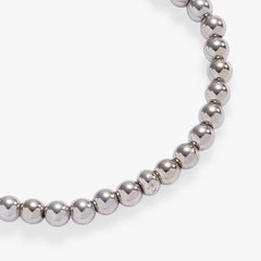 Beaded Stretch Charm Base Stainless Steel Silver | Alex and Ani