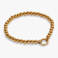 Beaded Stretch Charm Base Stainless Steel Silver | Alex and Ani