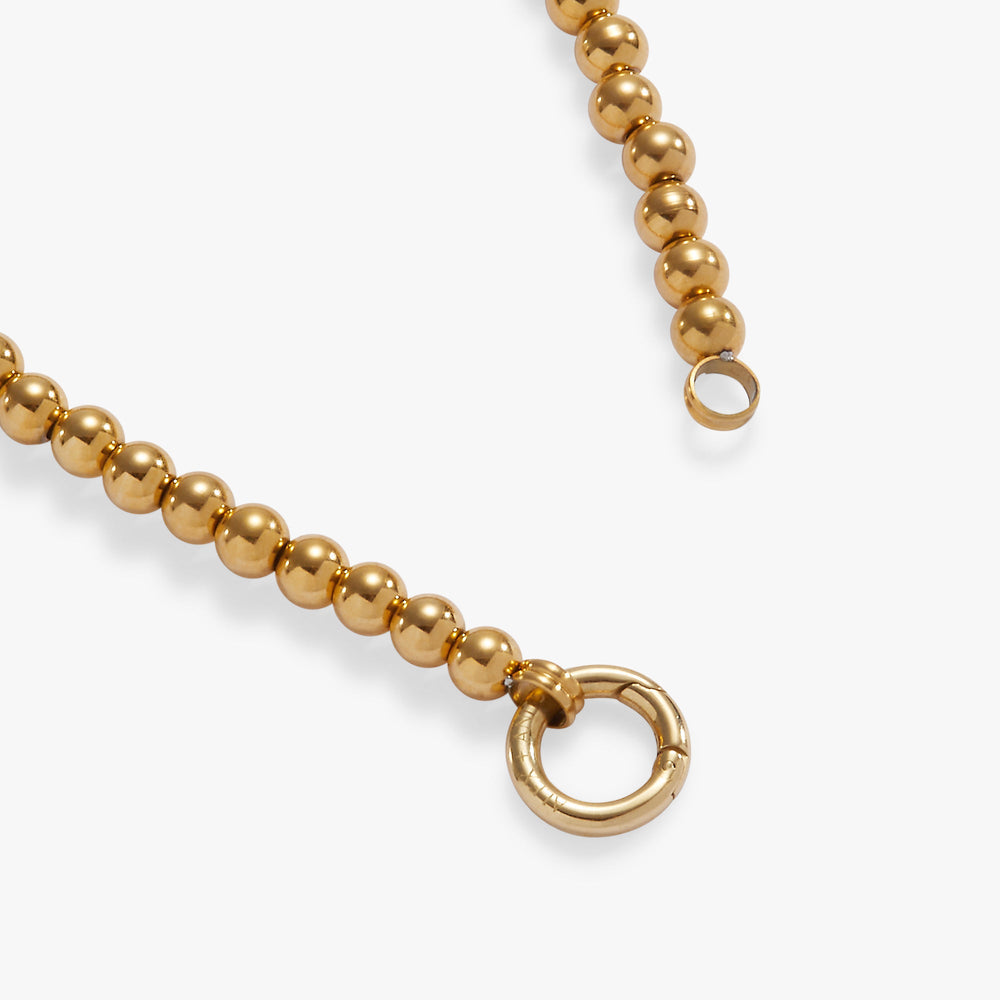 Beaded Stretch Charm Base Stainless Steel Silver | Alex and Ani