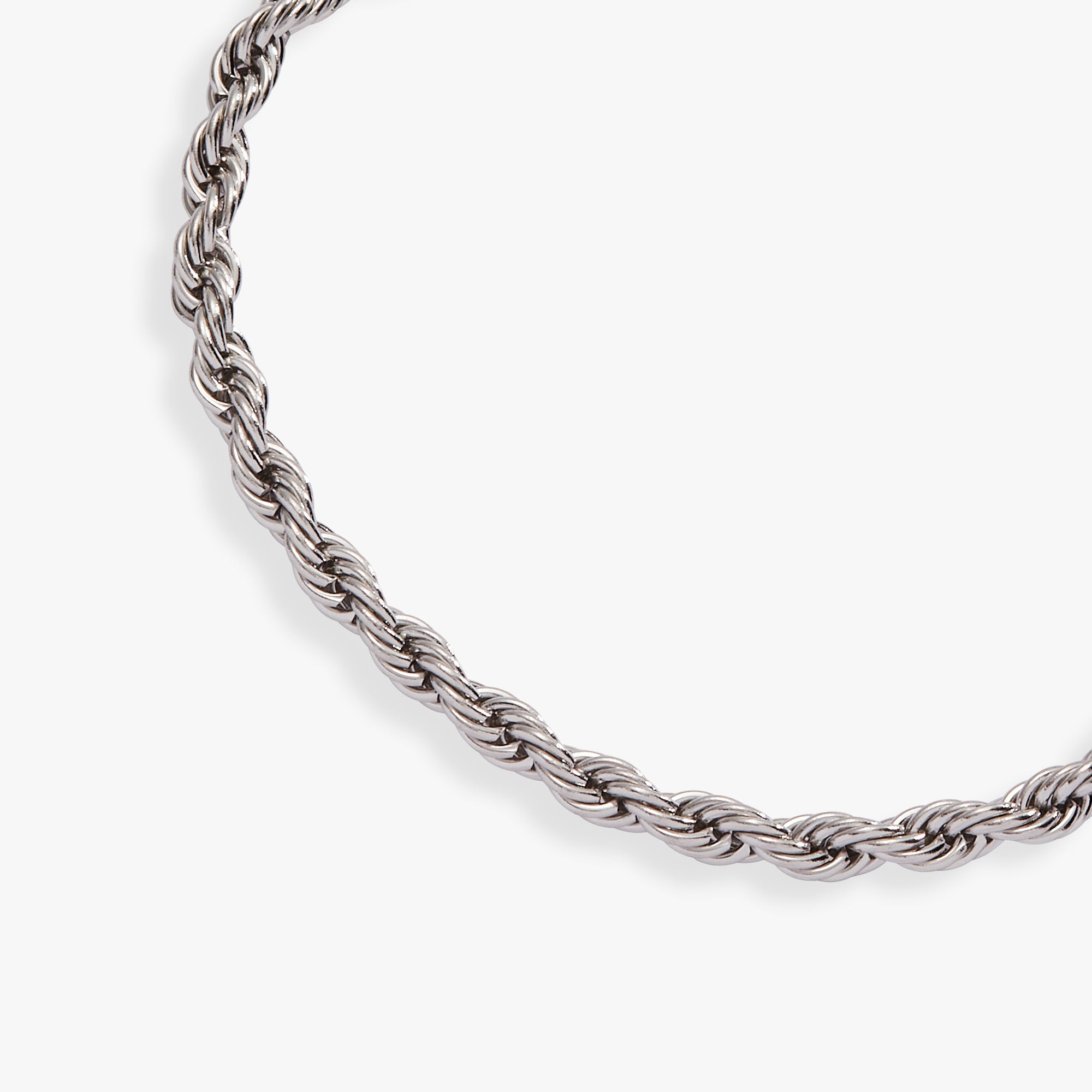 French Rope Stainless Adjustable Bracelet Stainless Steel Silver | Alex and Ani