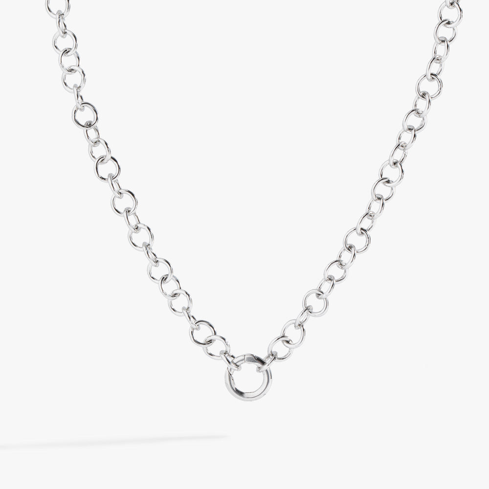 Y Necklace Interchangeable Base Stainless Steel Silver | Alex and Ani