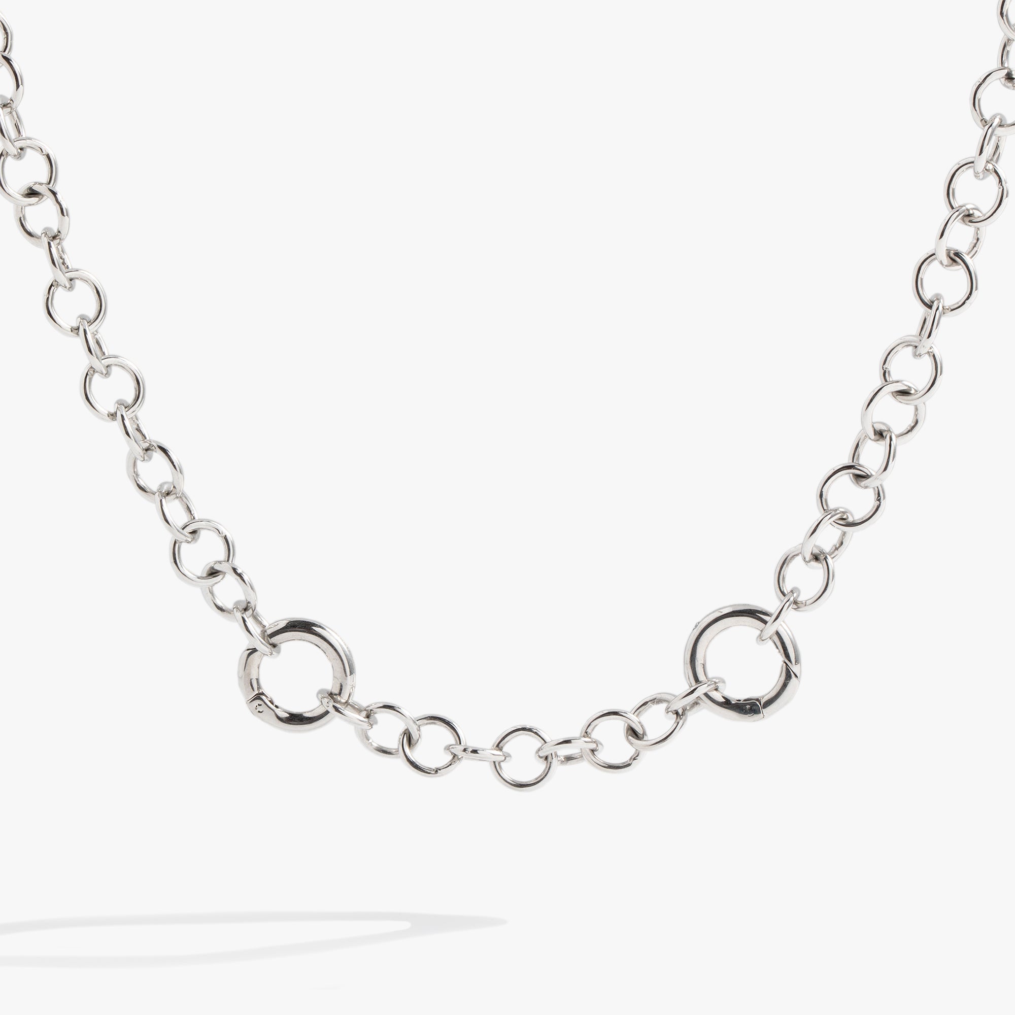 Y Necklace Interchangeable Base Stainless Steel Silver | Alex and Ani