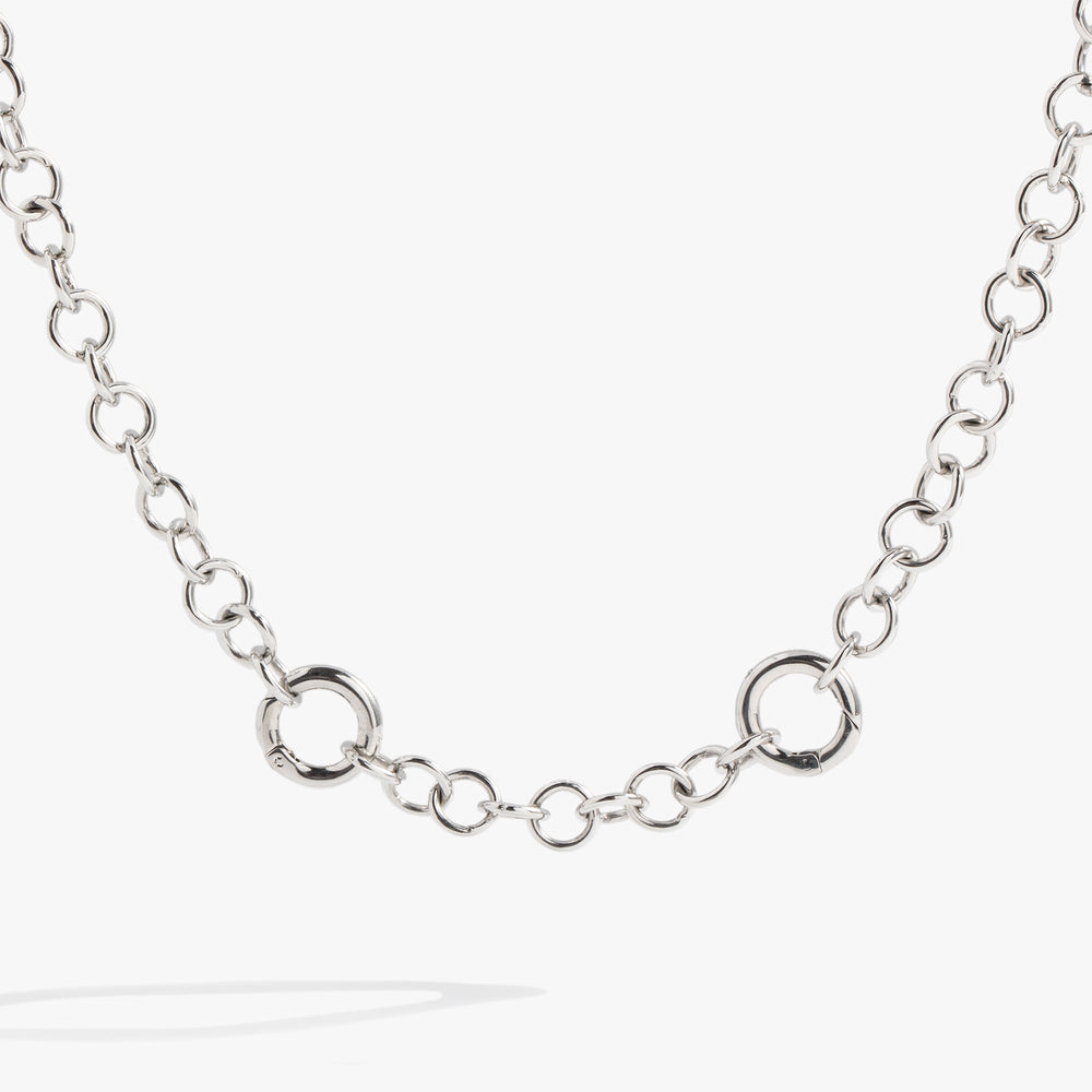 Y Necklace Interchangeable Base Stainless Steel Silver | Alex and Ani