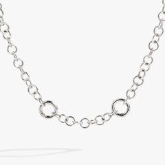 Y Necklace Interchangeable Base Stainless Steel Silver | Alex and Ani
