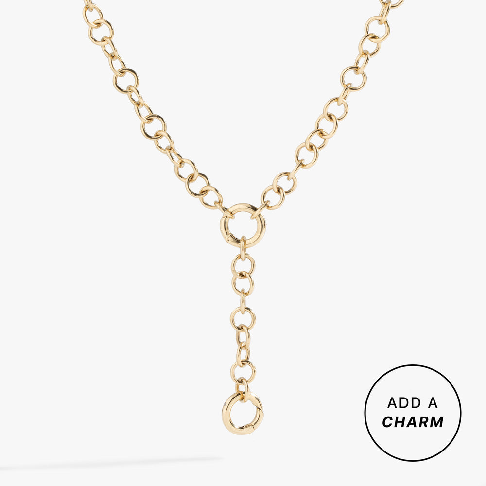 Y Necklace Interchangeable Base Stainless Steel Silver | Alex and Ani