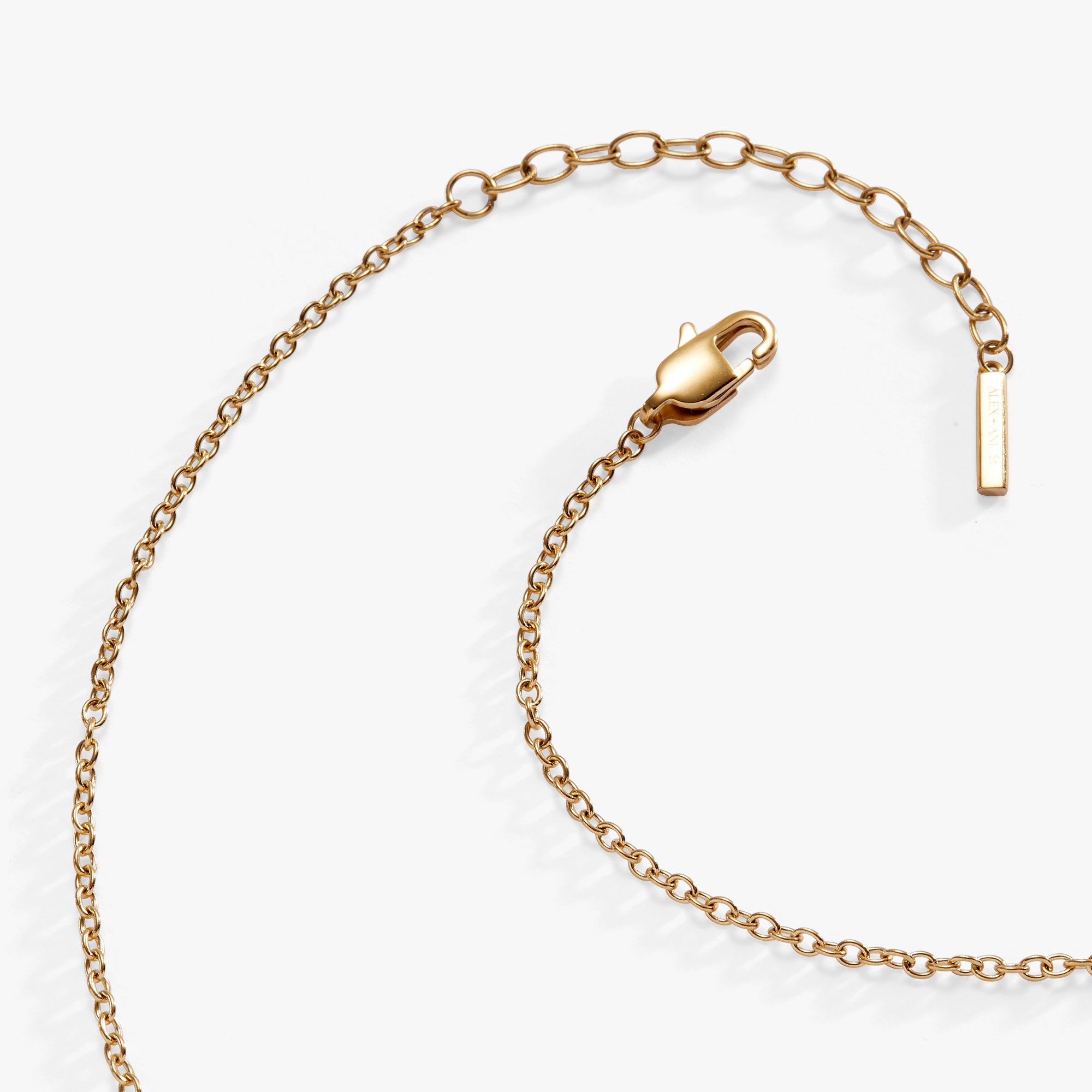 Airplane Inline Necklace Stainless Steel Gold | Alex and Ani