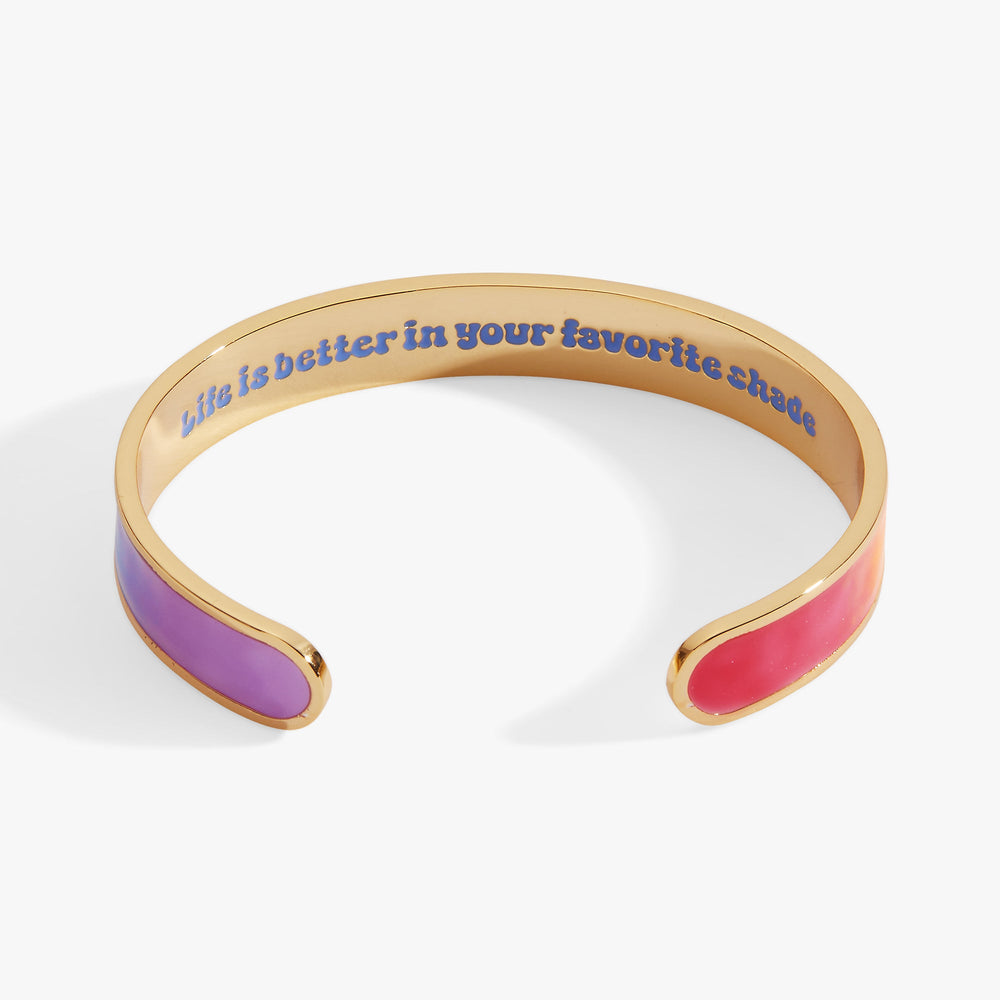 Crayola Rainbow Gradient Cuff Gold | Alex and Ani