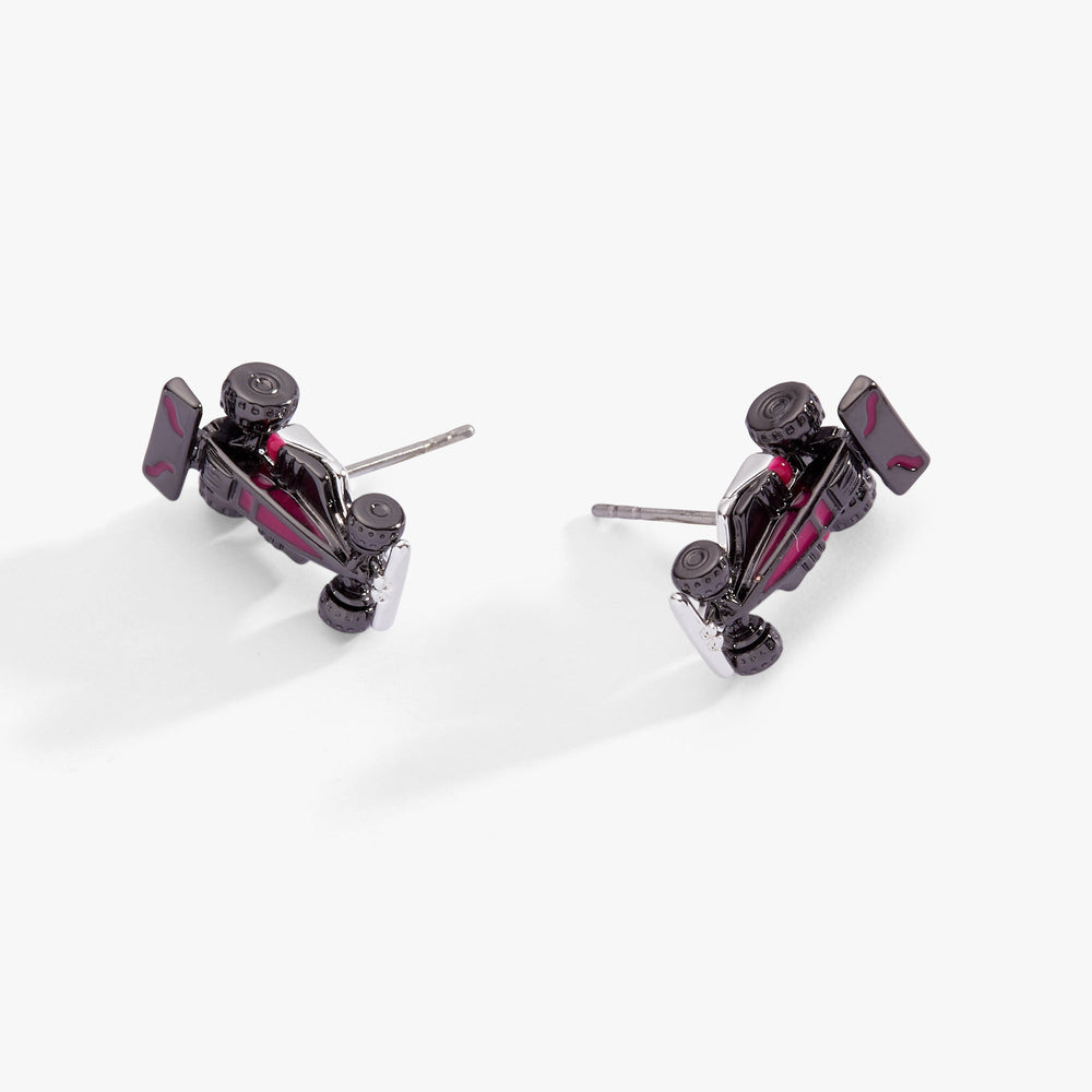 Hot Wheels™ Racecar Stud Earrings Silver | Alex and Ani