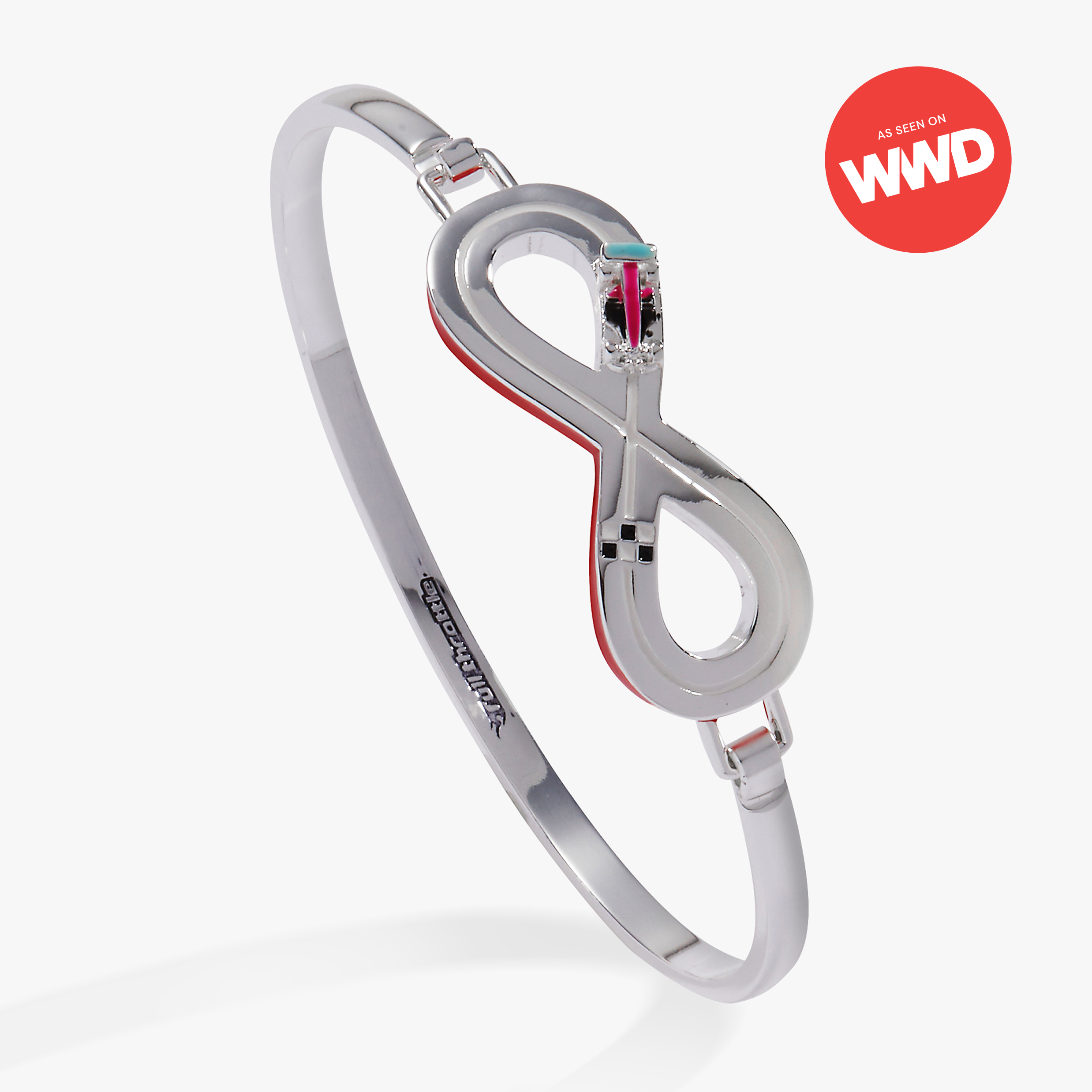 Hot Wheels™ Figure 8 Tension Bangle Silver | Alex and Ani