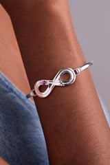 Hot Wheels™ Figure 8 Tension Bangle Silver | Alex and Ani