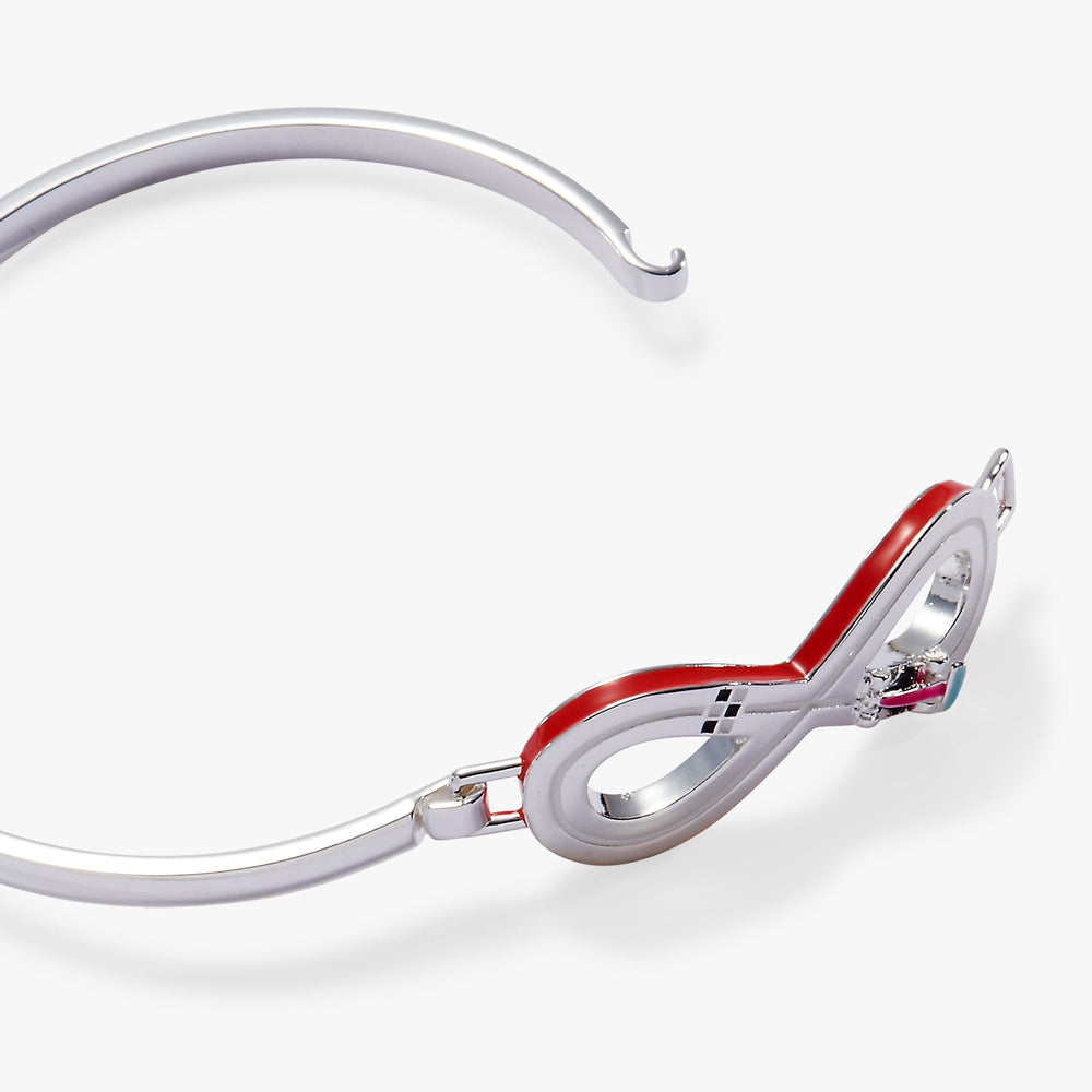 Hot Wheels™ Figure 8 Tension Bangle Silver | Alex and Ani