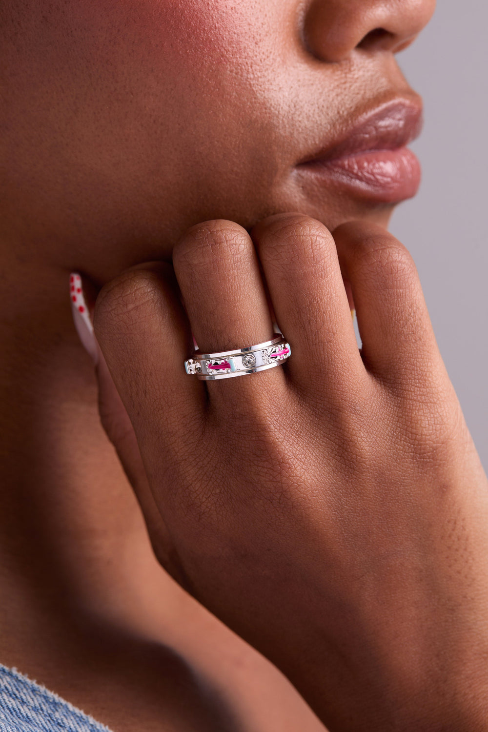 Hot Wheels™ Fidget Ring Silver | Alex and Ani