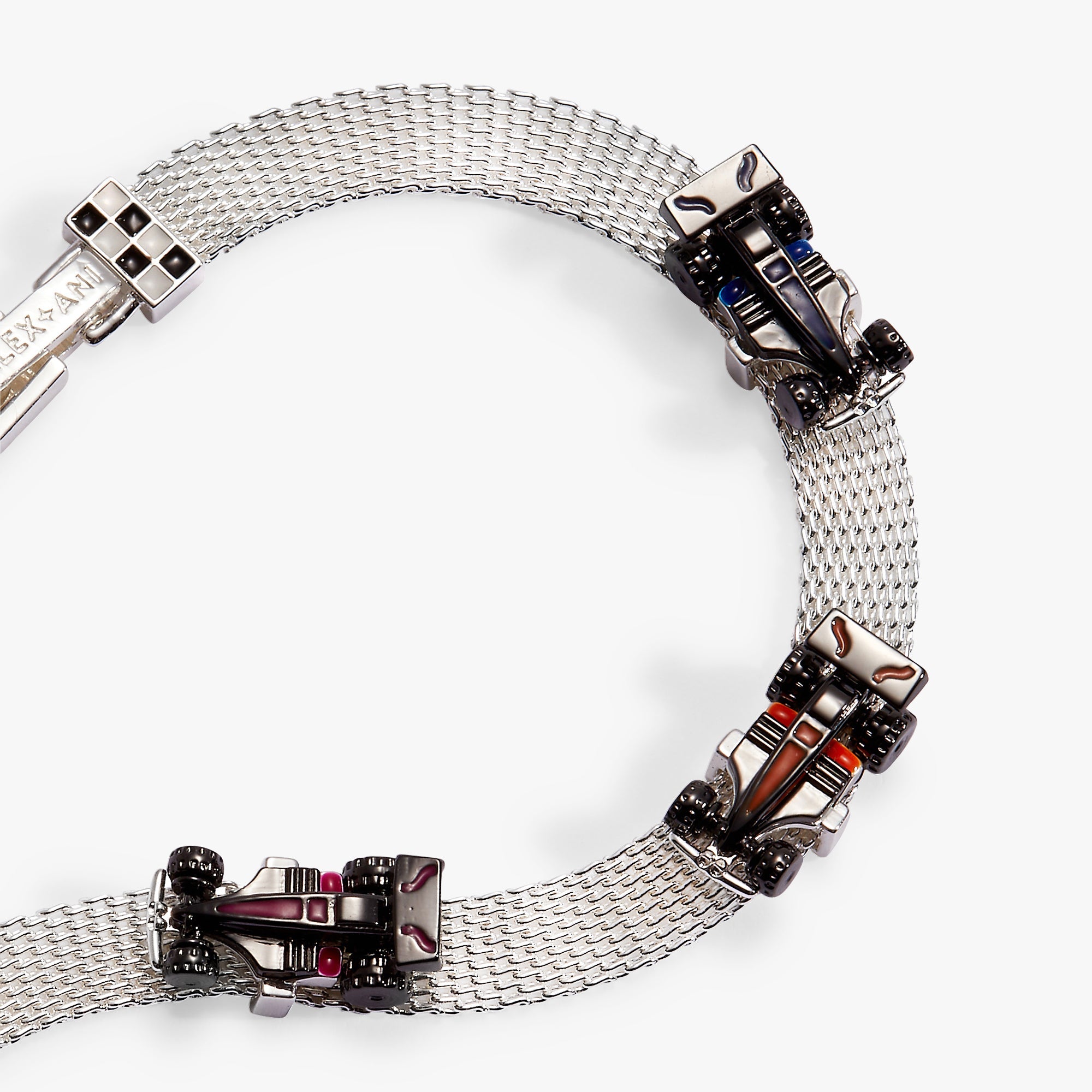 Hot Wheels™ Mesh Bracelet Silver | Alex and Ani