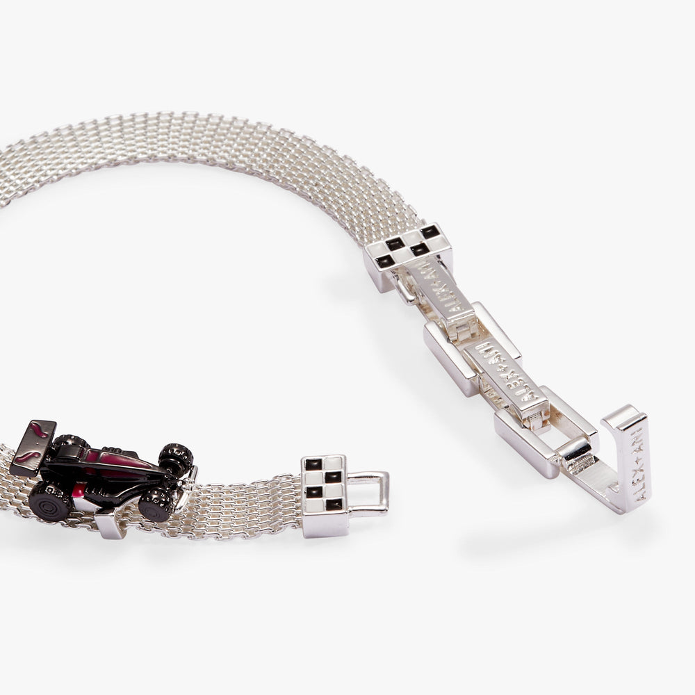 Hot Wheels™ Mesh Bracelet Silver | Alex and Ani