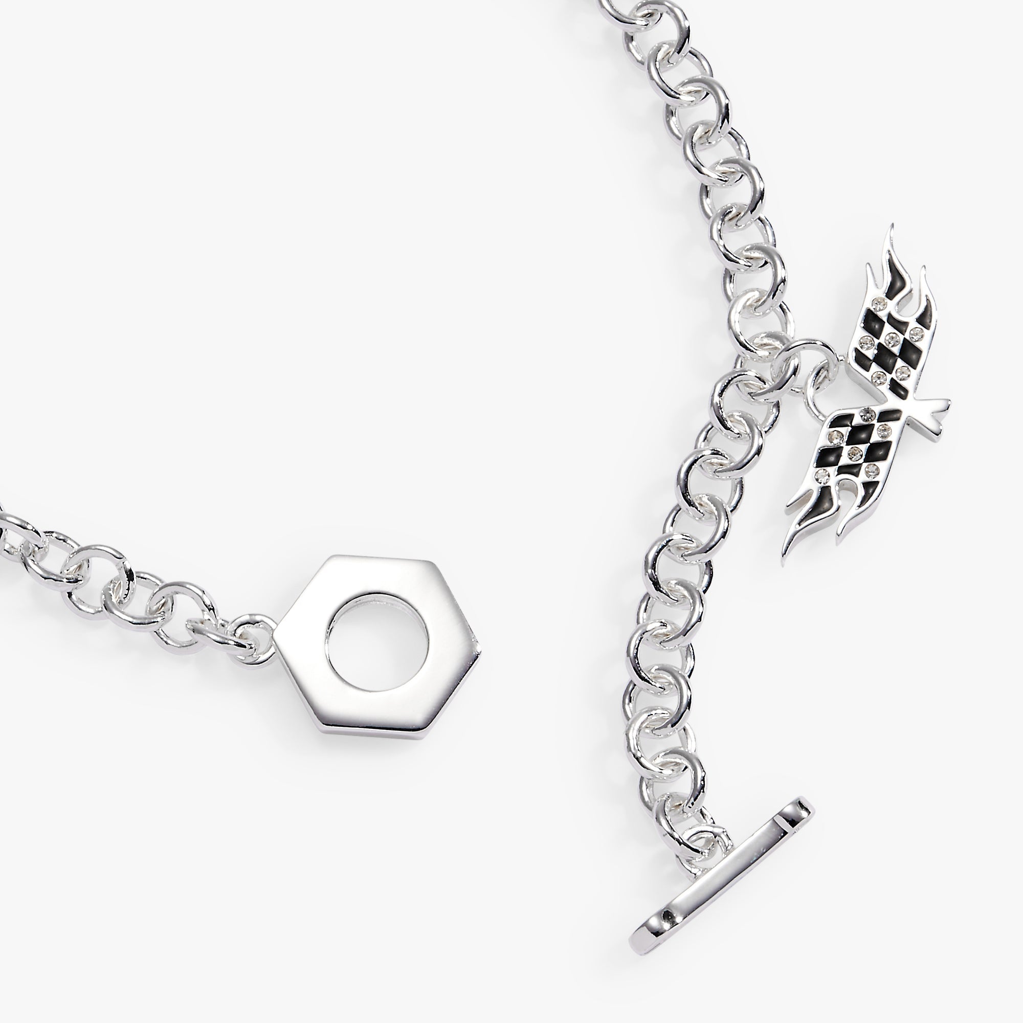 Hot Wheels™ Toggle Charm Bracelet Silver | Alex and Ani