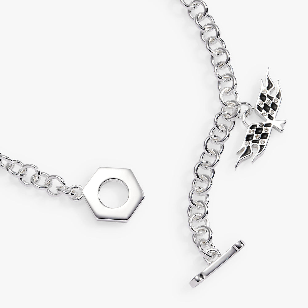 Hot Wheels™ Toggle Charm Bracelet Silver | Alex and Ani