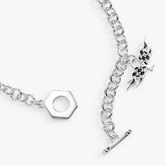 Hot Wheels™ Toggle Charm Bracelet Silver | Alex and Ani