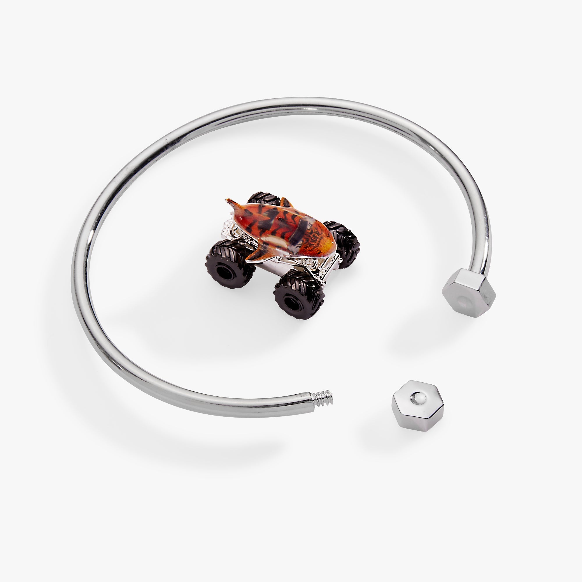 Hot Wheels™ Tiger Shark Moveable Cuff Silver | Alex and Ani