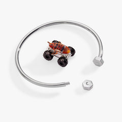 Hot Wheels™ Tiger Shark Moveable Cuff Silver | Alex and Ani