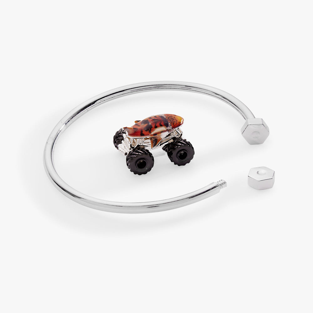 Hot Wheels™ Tiger Shark Moveable Cuff Silver | Alex and Ani