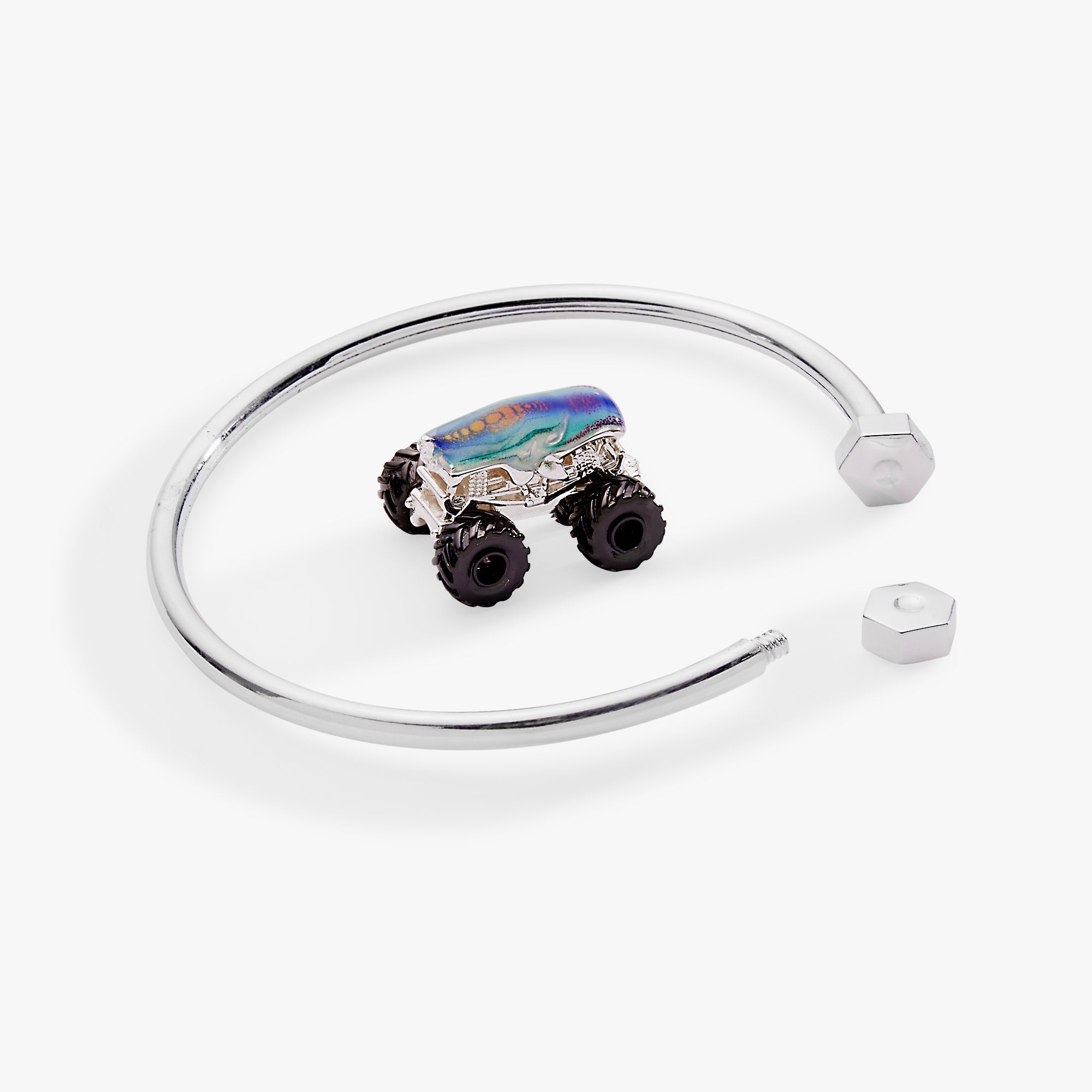 Hot Wheels™ Mega Wrex Moveable Cuff Silver | Alex and Ani