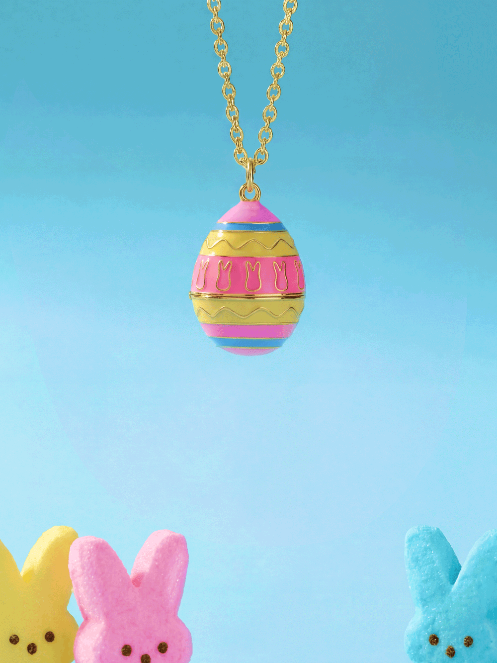 PEEPS® Easter Egg Pendant Necklace Gold | Alex and Ani
