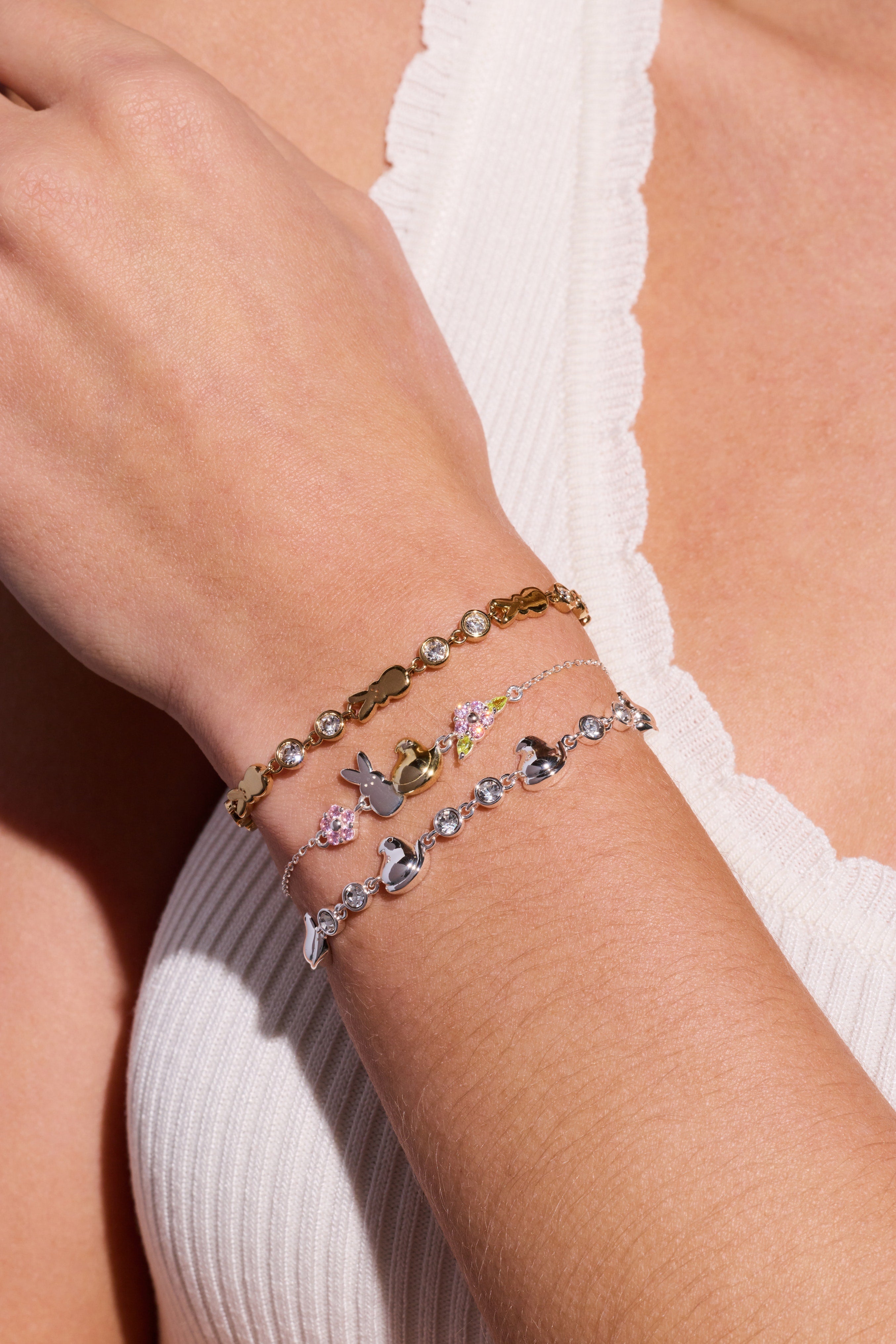PEEPS® Chick Bolo Bracelet Gold | Alex and Ani